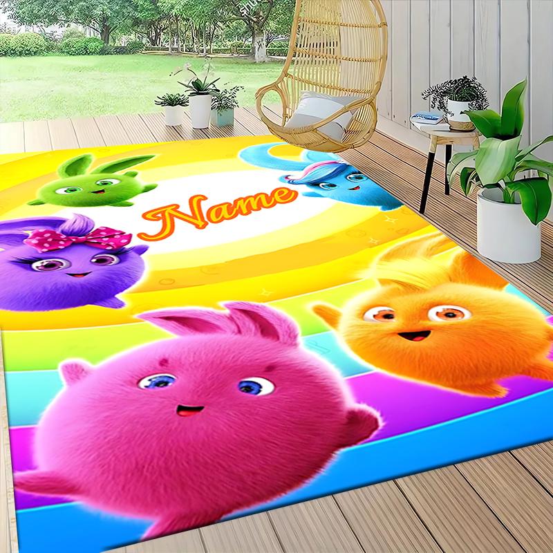 Custom Name "Shark Power: Tralalero Triala" Carpet Rug Customizable Soft Washable Anti-Slip Home Living Room Sofa Mats Personalized Rug. 090994