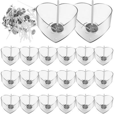 10Pcs Molde de vela resistente ao calor para fazer velas Suporte para copos de velas Arte DIY Pavios para velas Decoração para casa