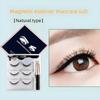 3 Pairs 3D Magnetic Eyelashes Set with Liquid Magnetic Eyeliner & Tweezer Kit Reusable Natural Look Lashes for Daily Makeup