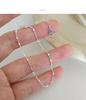 S925 Sterling Silver Glittering Square Chain Bracelet for Women - Korean Simple Design, Versatile & Stylish