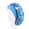 European and American Popular Wide-brimmed Satin Nightcaps Cheongsam Color Printing Round Caps Beauty Salon Caps