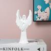 Handgefertigte Halloween-Engel-Statue Abstrakte Kunst-Dekoration Lustige Dunkle Engels-Skulptur Garten