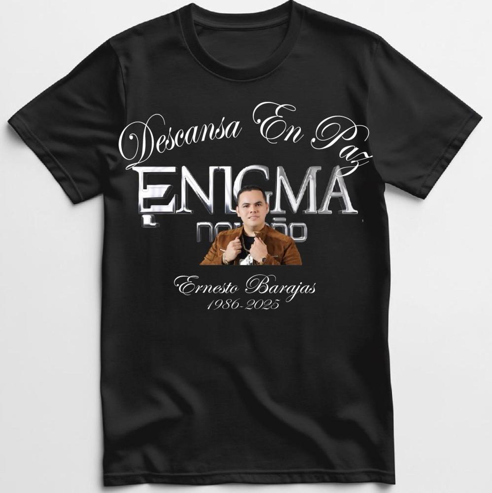 

Ernesto Barajas Descansa En Paz T Shirt New S-5XL 2025 Enigma Norteño R.I.P. Tee Unisex T-Shirt M