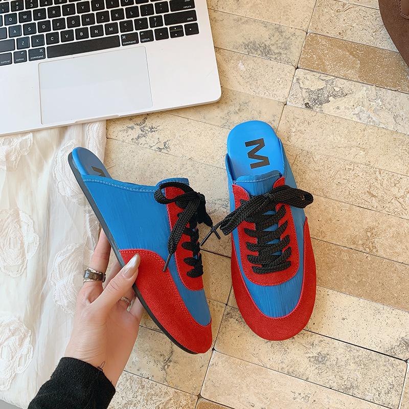 

Баотоу полутапочки женские летние 2025 новые интернет-знаменитость универсальный нишевый дизайн повседневные ленивые крутые тапочки 38