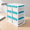 Miniature Scene Decor Rack with 6 Storage Boxes Tiny Box Organizer Display Shelf Dollhouse Multi-Layer Storage Accessory Plastic