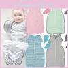 Cozy Pure Cotton Baby Sleep Sack With Removable Sleeves Newborn Swaddle Blanket