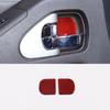 Red Carbon FiberInner Door Bowl Trim Panel For Nissan Frontier 2005-
