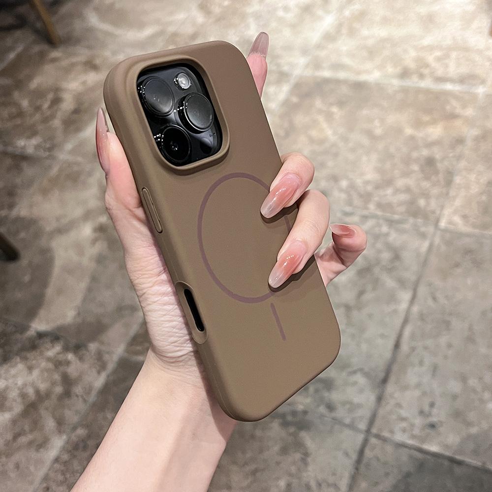 For Magsafe Original Liquid Silicone Phone Case For iPhone 15 16 Pro Max 16E 14 Plus 13 12 11 Magnet Wireless Charge Back Cover