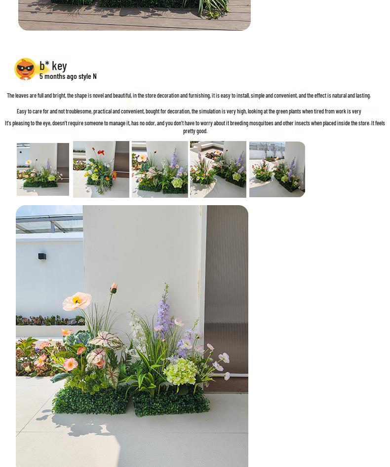 Artificial Green Plant Floral Arrangements for Indoor Decor in Hotels and Shops