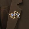 Sturdy Zinc Alloy Foxes Pin Featuring Starry Detailing Secure Clasp Foxes Brooch Ideal For Casual Or Formal Occasions