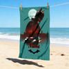 Custom Name Batman Saga Stylish Digital Printing Beach Towel Quick‑Drying Absorbent Blanket for Beach Pool Gym Travel