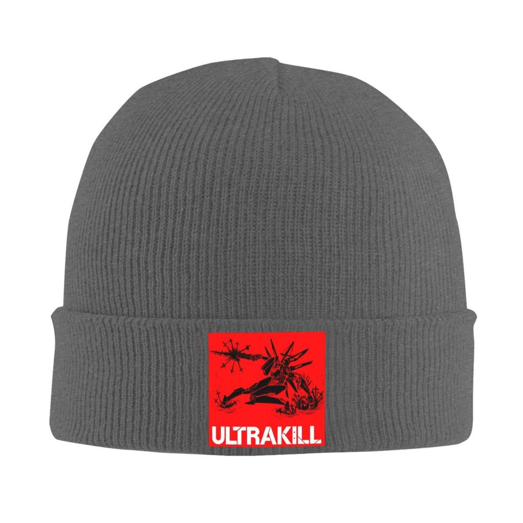 Accessoires de jeu vidéo Ultrakill Bonnet chaud en tricot Bonnet d'hiver Bonnets Skullies Bonnets Hip Hop pour unisexe