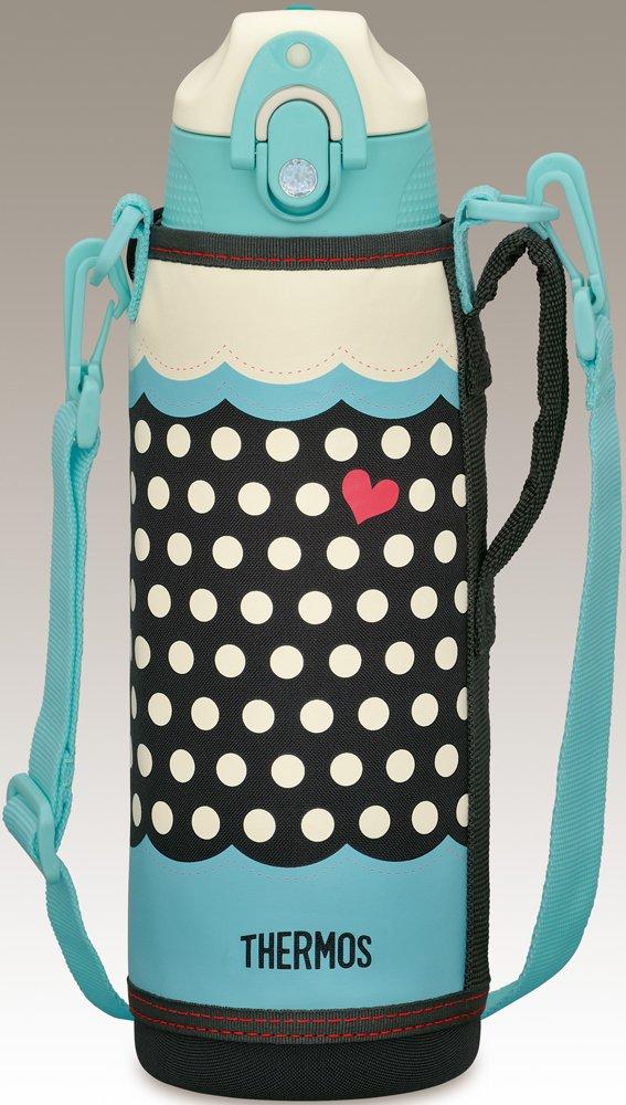 Thermos Vacuum Insulated 2-Way Bottle FFR-1004WF D-BL Dot Blue 1.0L