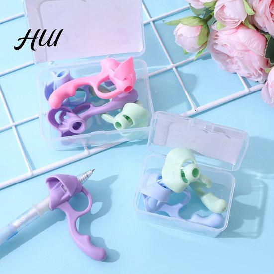 Writing Aid for Kids Pencil Grips Ergonomic Correct Tripod Handwritin Grasp Soft TPR Silicone Finger Grippers Kindergarten Beginners Position