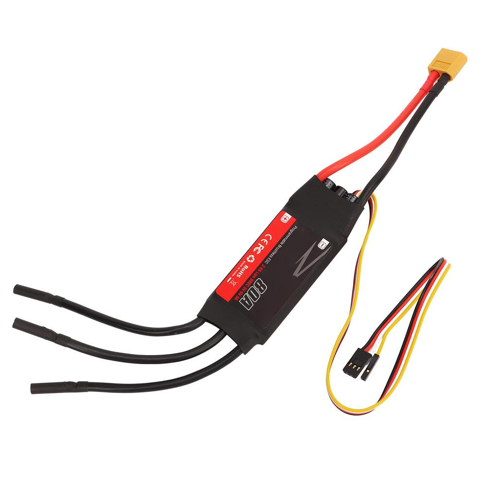 80A Brushless ESC 32 Bit Processor RC Brushless Motor Electric Speed Controller Part for DIY RC