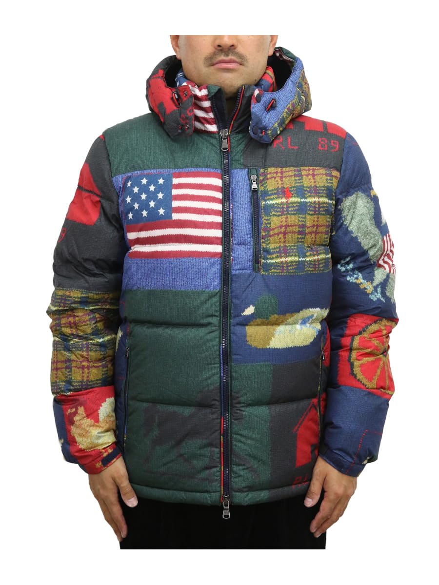 

POLO RALPH LAUREN Down Size Multi Men s Double-Zip Jacket/Parka, 80/20, M, 01010040, [Used]