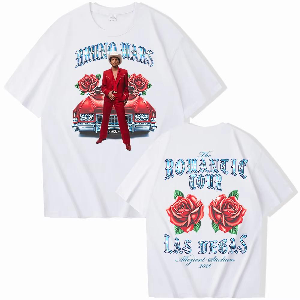 

Bruno Mars Love Trip From Las Vegas To Phoenix USA 2026 Rosecolored Unisexs Tshirt Unisex Cotton Oneck Shortsleeved 2XL