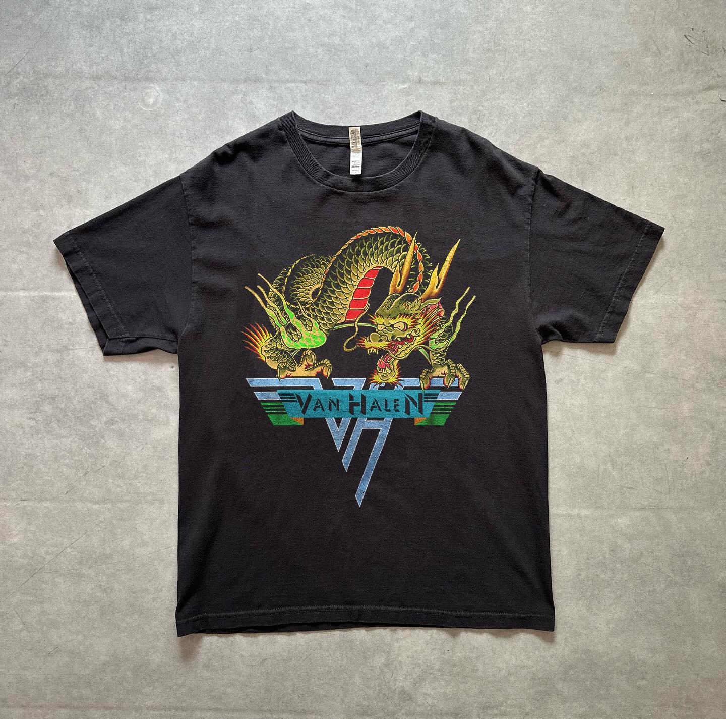 Hot! Van Halen Dragonstrike Logo Rock Music Black Unisex T-shirt Size S-5XL XXXXL