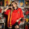 Spain National Team Retro Classic Jersey World Cup Short Sleeve Top High Quality Retro Football Jersey Wholesale