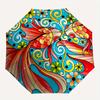 1 stuks Koi Vis Mandala Automatische Open/Sluit Paraplu, Paraplu met cartoon Ontwerp, Draagbare Compacte Paraplu voor Mannen & Vrouwen, Goed Vakantiecadeau