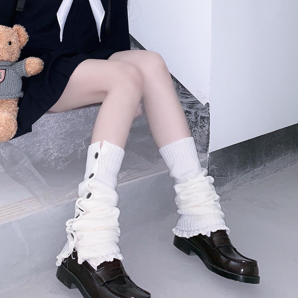 Harajuku Knitted Leg Cover Balletcore Boots Cover Cute Y2K Leg Warmers  Autumn/Winter