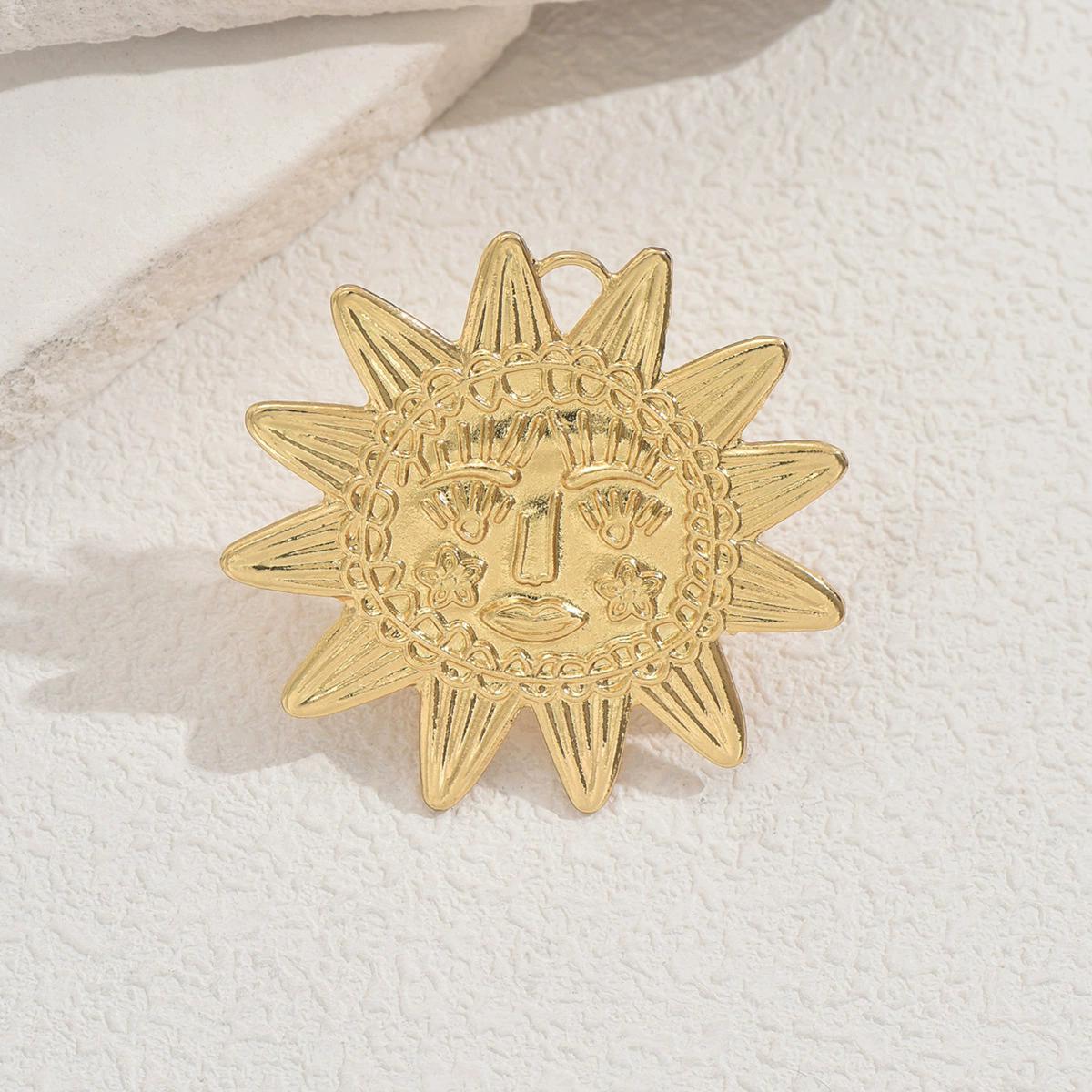 

Large Sunflower Face Cuff Finger Rings For Women Girl Summer Fashion New Jewelry Gift Party Beach Vacation anillos resizable