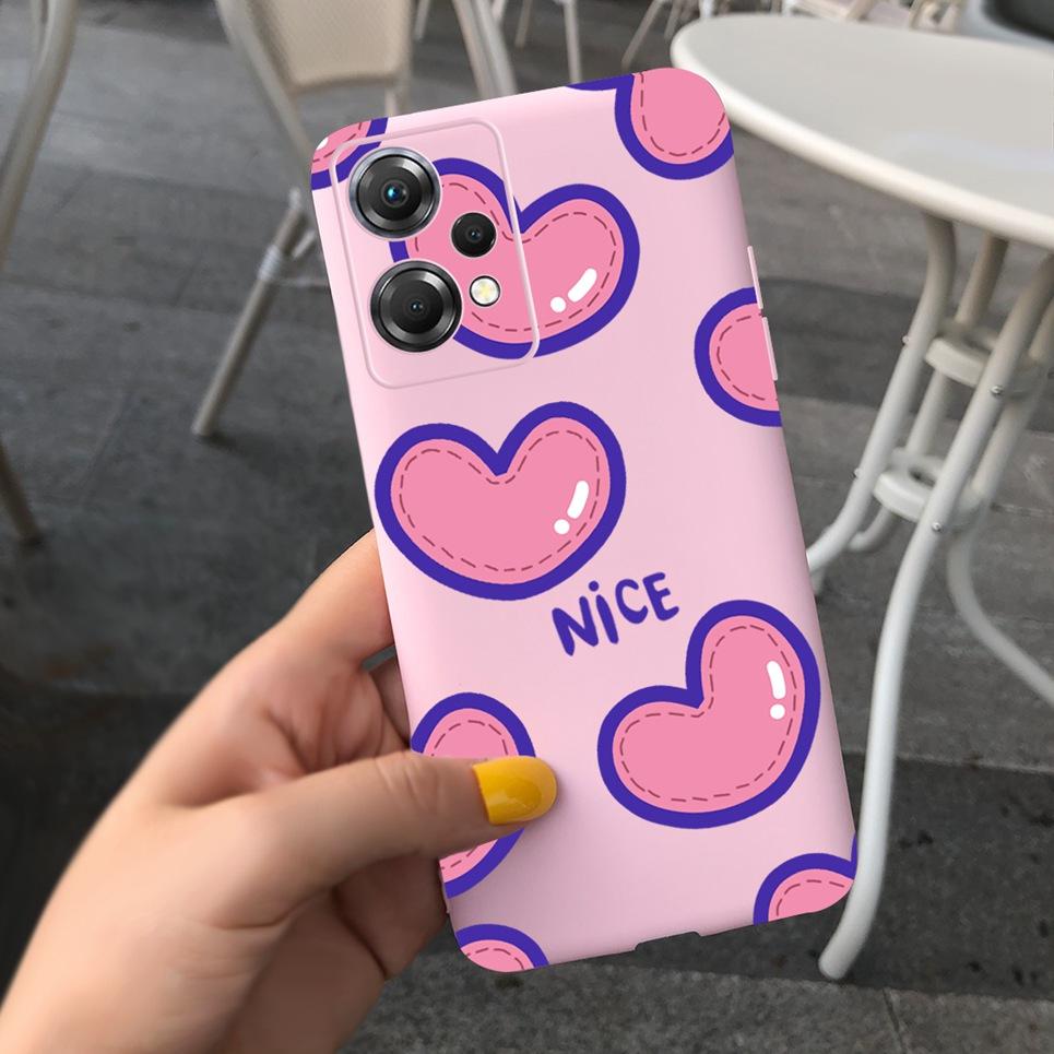 For One Plus Nord CE 2 Lite Phone Case Soft Matte Silcione TPU Back Cover For OnePlus Nord CE2 Lite 5G Mobile Coques Flower Capa