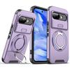 Für Google Pixel 9a Hülle Google Pixel 9 Pro XL Cover Pixel 9 9Pro Magnetischer Ring Armor Slide Kamera Magsafe Kabelloses Laden Abdeckung