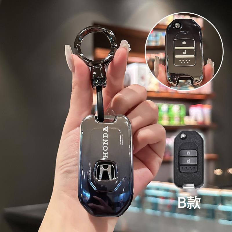 For Honda Civic Accord City Odyssey CR-V XR-V HR-V Vezel Jade Jazz Crider TPU Car Remote Key Case Cover Protective Holder Shell