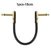 1/3Pcs Guitar Effect Pedal Cable 6.35Mm Flat Patch Connecting 1/4 Right-Angle Plug Guitar Instrument Accessories 15/30Cm Length