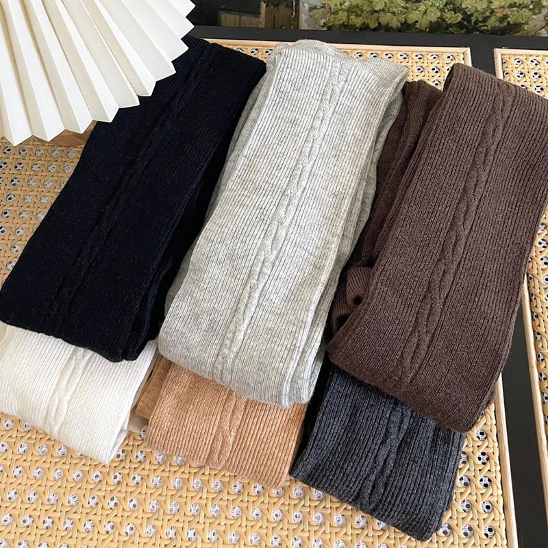 30% Wool Women Pantyhose Autumn Winter Comfortable Tights Girls Basic Bottom Leggings Long Stockings Black White Brown Grey