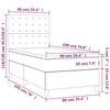 3143240 vidaXL Lit à sommier tapissier avec matelas Rose 90x190 cm Velours