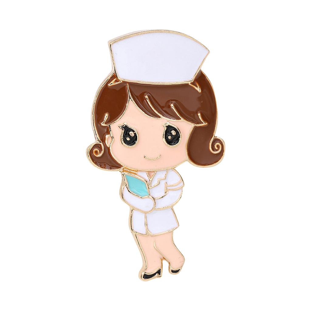Cartoon Drip Oil Brooch Female Japanese Student Bag Pin Chest Flower