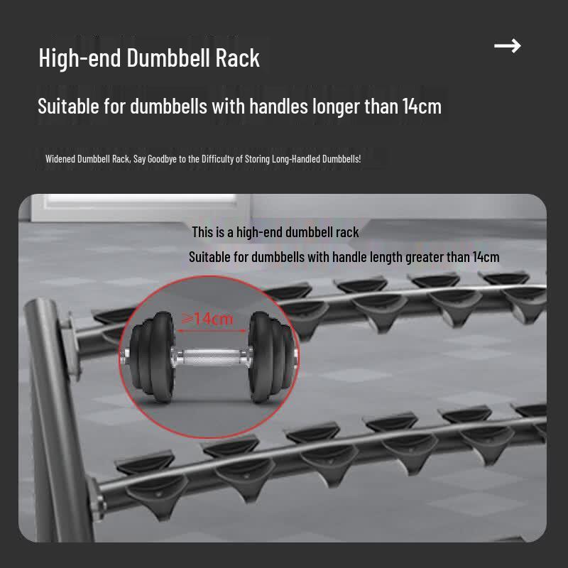 Commercial 3-Tier Dumbbell Storage Rack