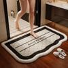 Bathroom Absorbent Quick Dry Plush Mat Non Slip Shower Floor Rug Home Entryway Carpet