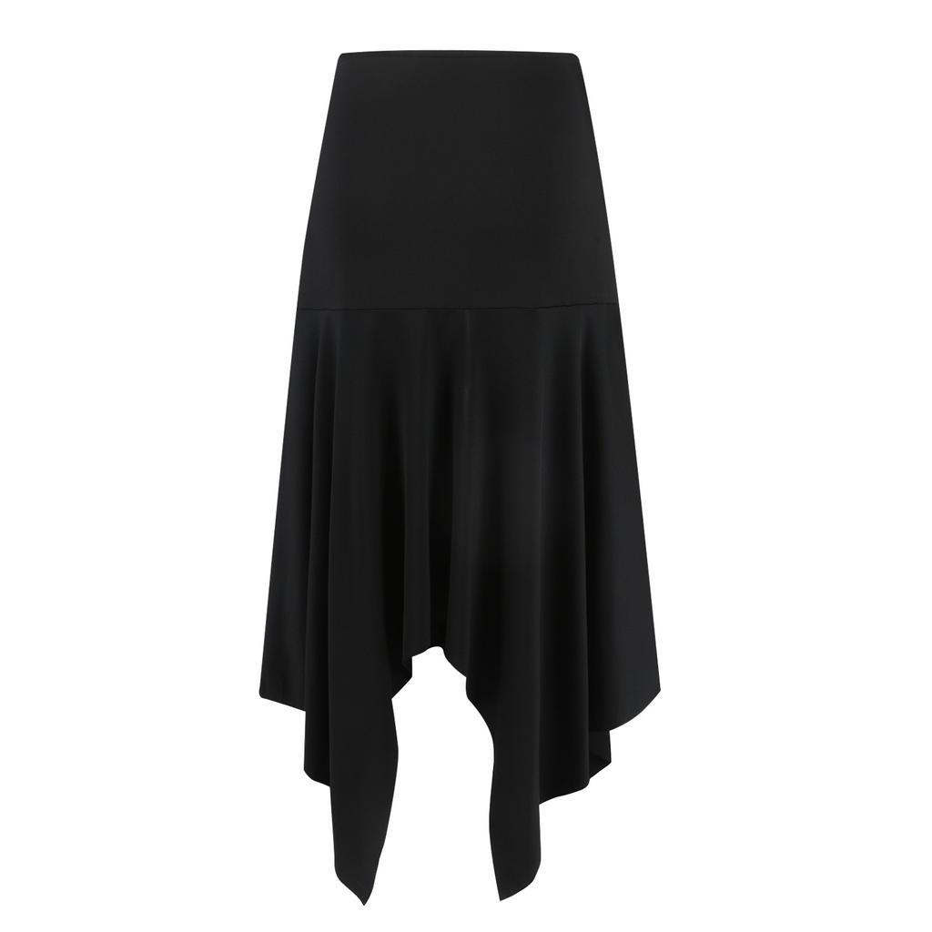 Women's Casual Court Style Vintage Solid Color Irregular Skirt