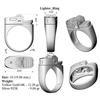 Creative Personalized Ring For Men'S Punk Rock Motorcycle Accessories