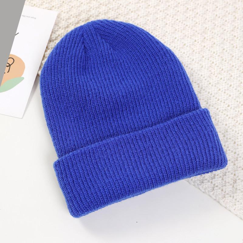 

Женская шерстяная кепка-дыня: Теплая вязаная шапка однотонной расцветки для осенне-зимней носки на открытом воздухе