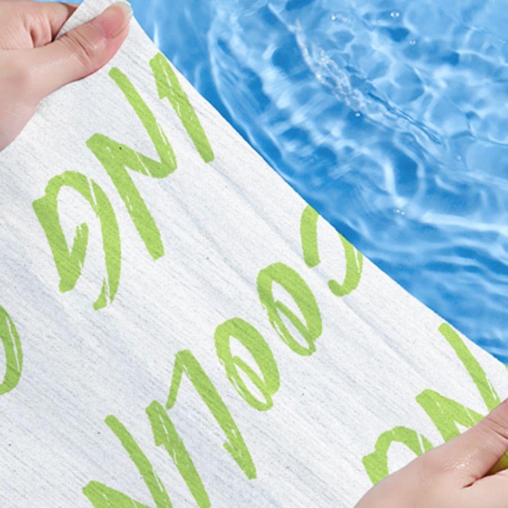 Non Woven Fabric Cooling Towel Disposable Instant Cold Towel New Sweat Wipes Outdoor Sports