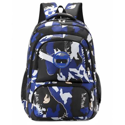 Camouflage Print Backpack Men Women Fashion School Bag With Multiple Pockets Waterproof Design Daily Use
