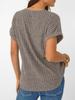 2026 Summer European & American Plus Size Women's V-neck Casual Brushed Solid Color T-shirt