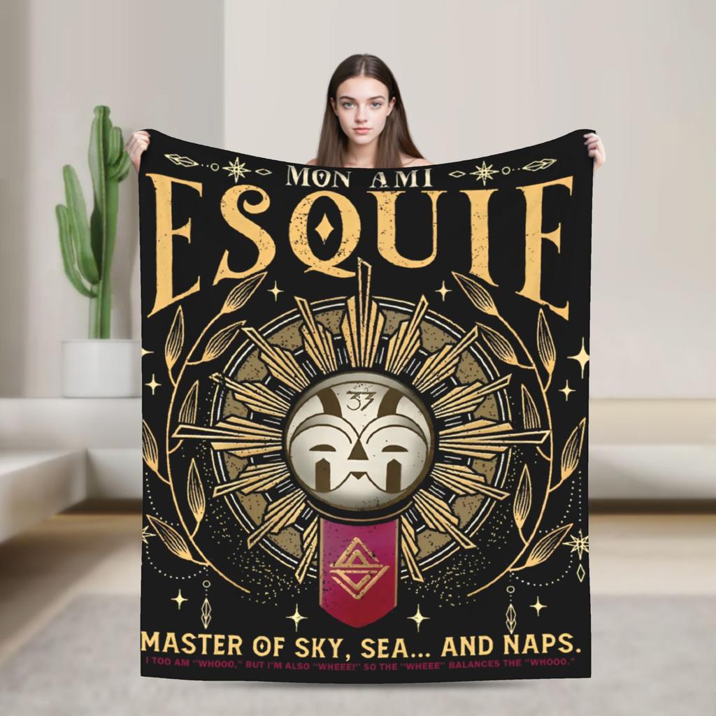 Esquie Clair Obscur Expedition 33 Game Blanket Plush Awesome Breathable Throw Blanket for Bed Sofa All Season