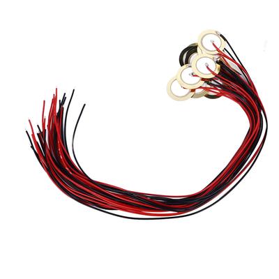 15 Stück 20mm Piezo-Scheiben Wandler Kontaktmikrofon Trigger Schallsensor mit 9,8in Drähten für