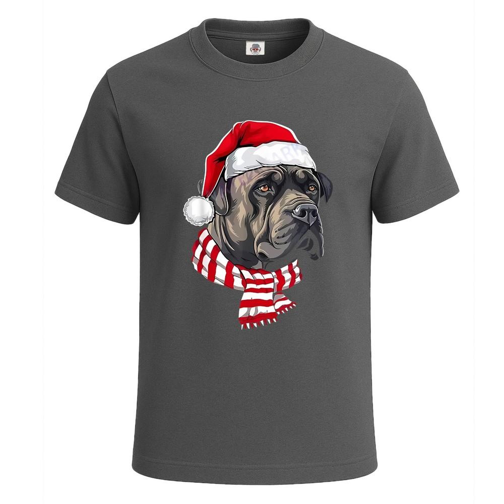 Xmas bulldog santa on christmas bulldog gift party mens tshirt joke tee top