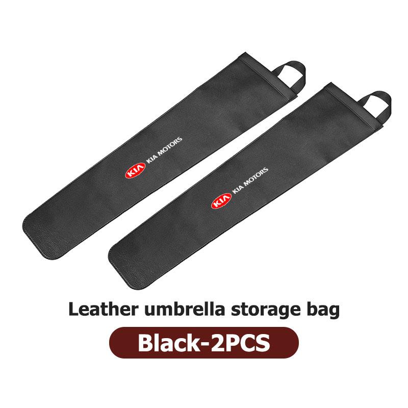 Cogpkw1 For KIA Car Waterproof Umbrella Storage Bag PU Leather Cover Umbrella Organizer Holder Spectra Sedona Cadenza Proceed Sephia