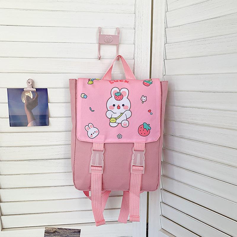 Adorable Cartoon Children s Backpack Cute Bear Lightweight Nylon Travel Bag StyleA