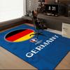 German Football Emblem Printed Office Carpet Chair Cushion  Entryway Rug, Rugs for Living Room, Bedroom Christmas gifts