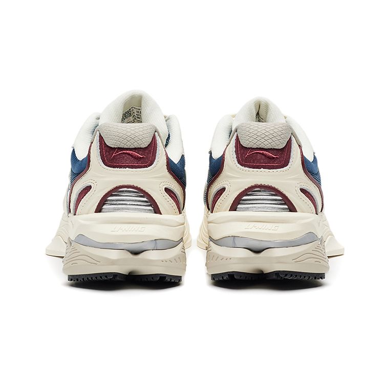 Li-Ning 1990 Casual Retro Shock Absorption Non-Slip Wear-Resistant Low-Top Running Shoes Men Sneakers Navy-Blue ALFR119-1