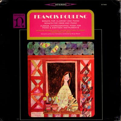 LP Record JACQUES FEVRIER ANDRE BOUTARD PIE  Poulenc Sonata For Clarinet And Pi H71033 NONESUCH US Classical Used