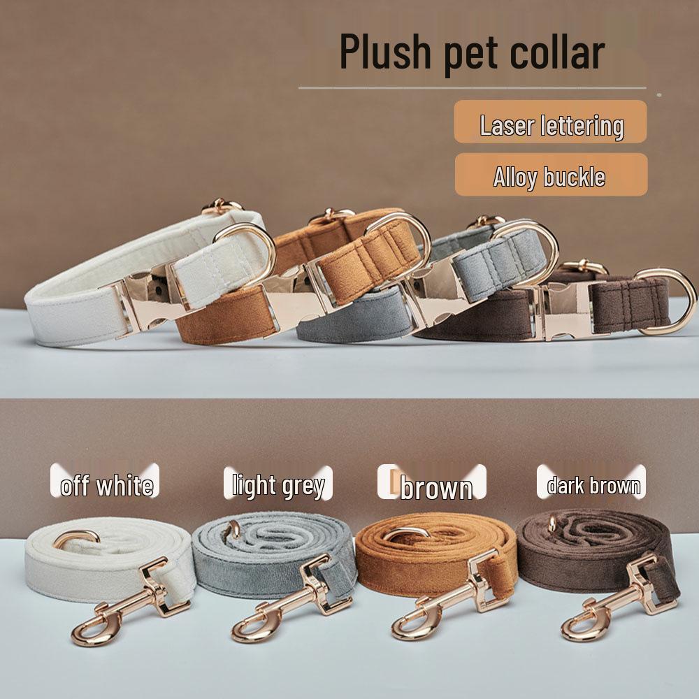 Velvet Laser-Engraved Pet Collar